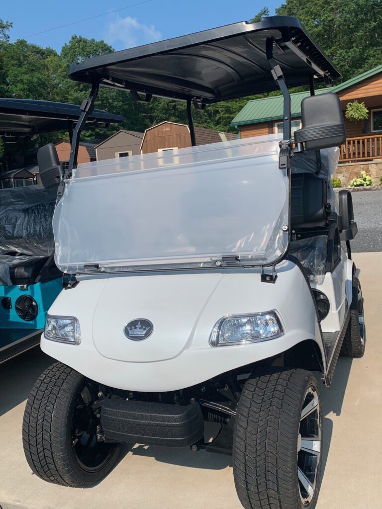 white evolution electric golf cart classic model
