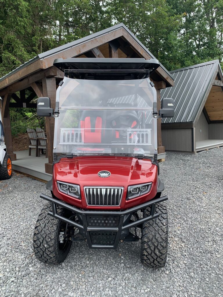 red evolution electric golf cart maverick 2+2 model