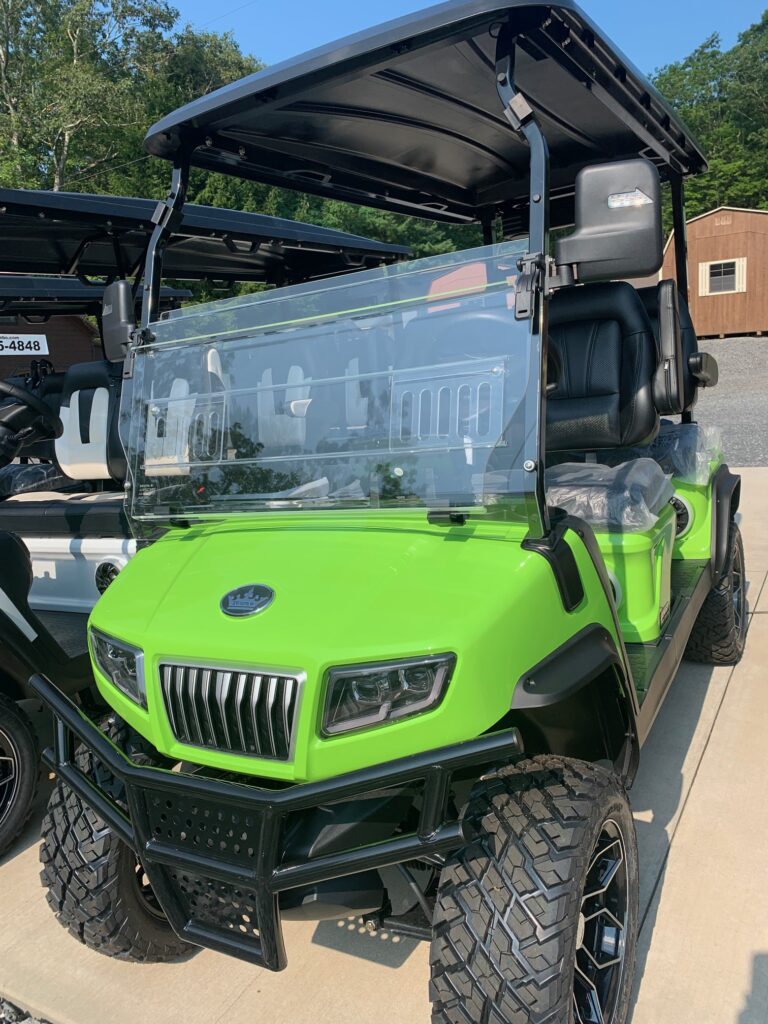lime green evolution electric maverick 4 plus model
