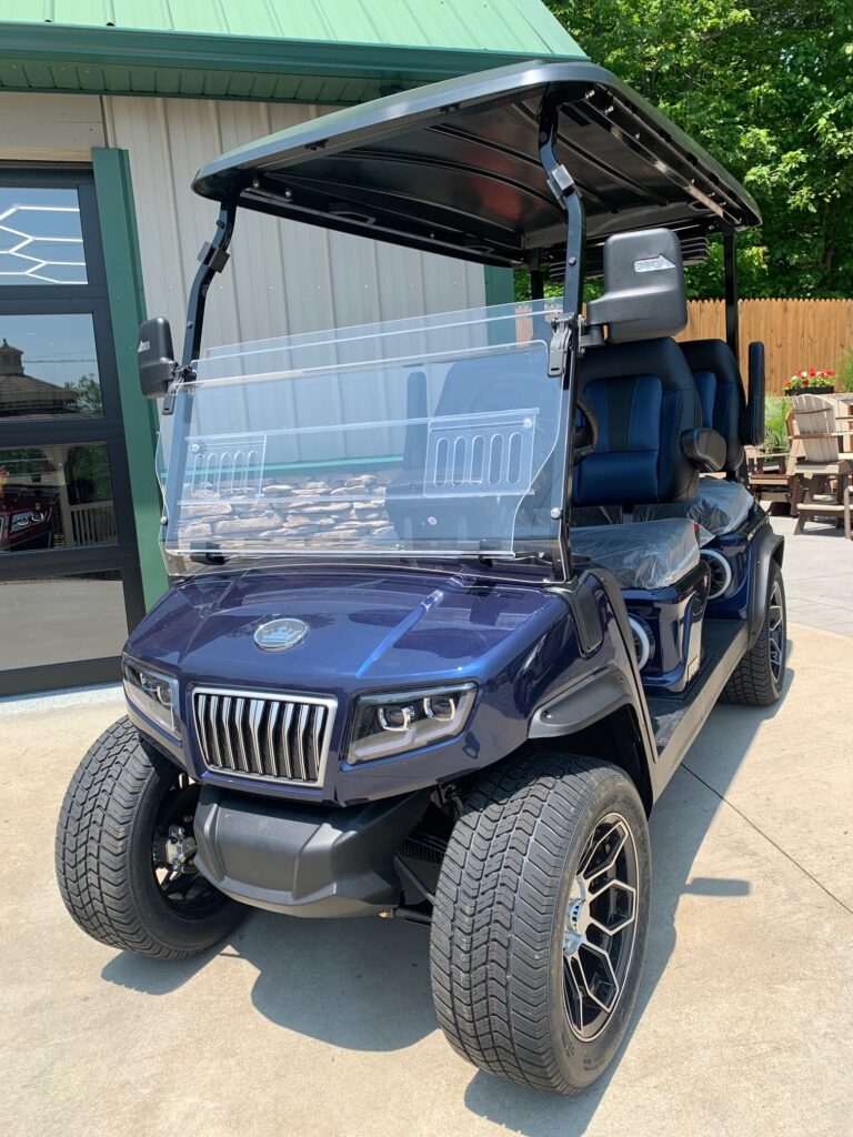 blue evolution electric golf cart ranger model