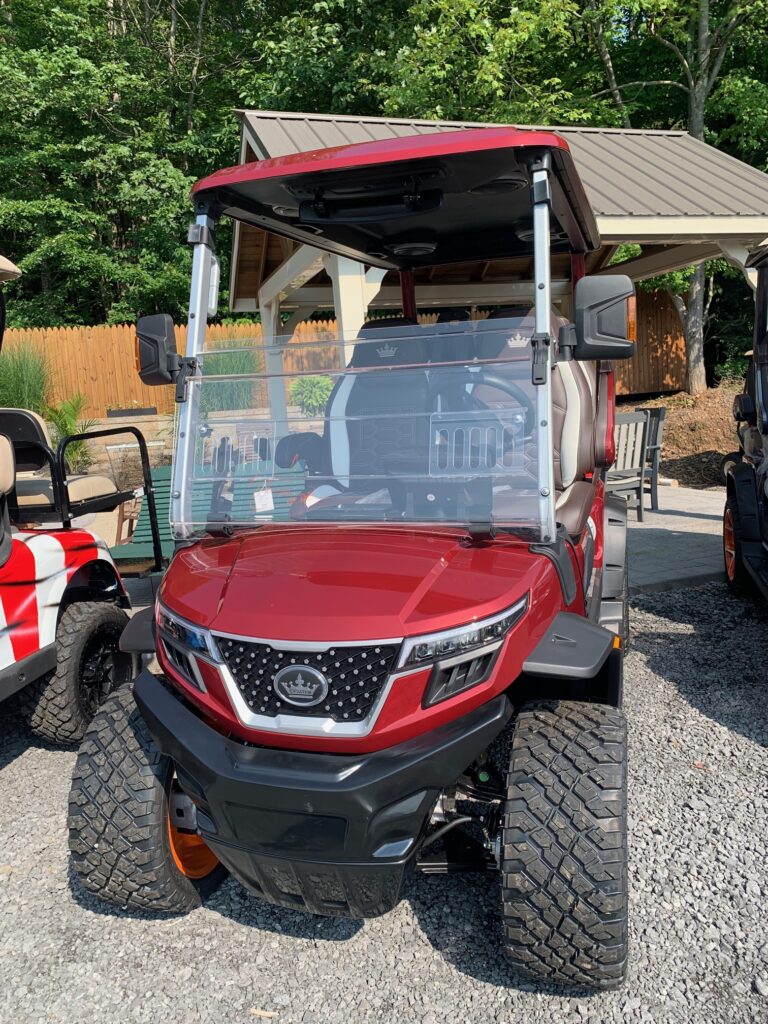 red evolution electric golf cart d-max model